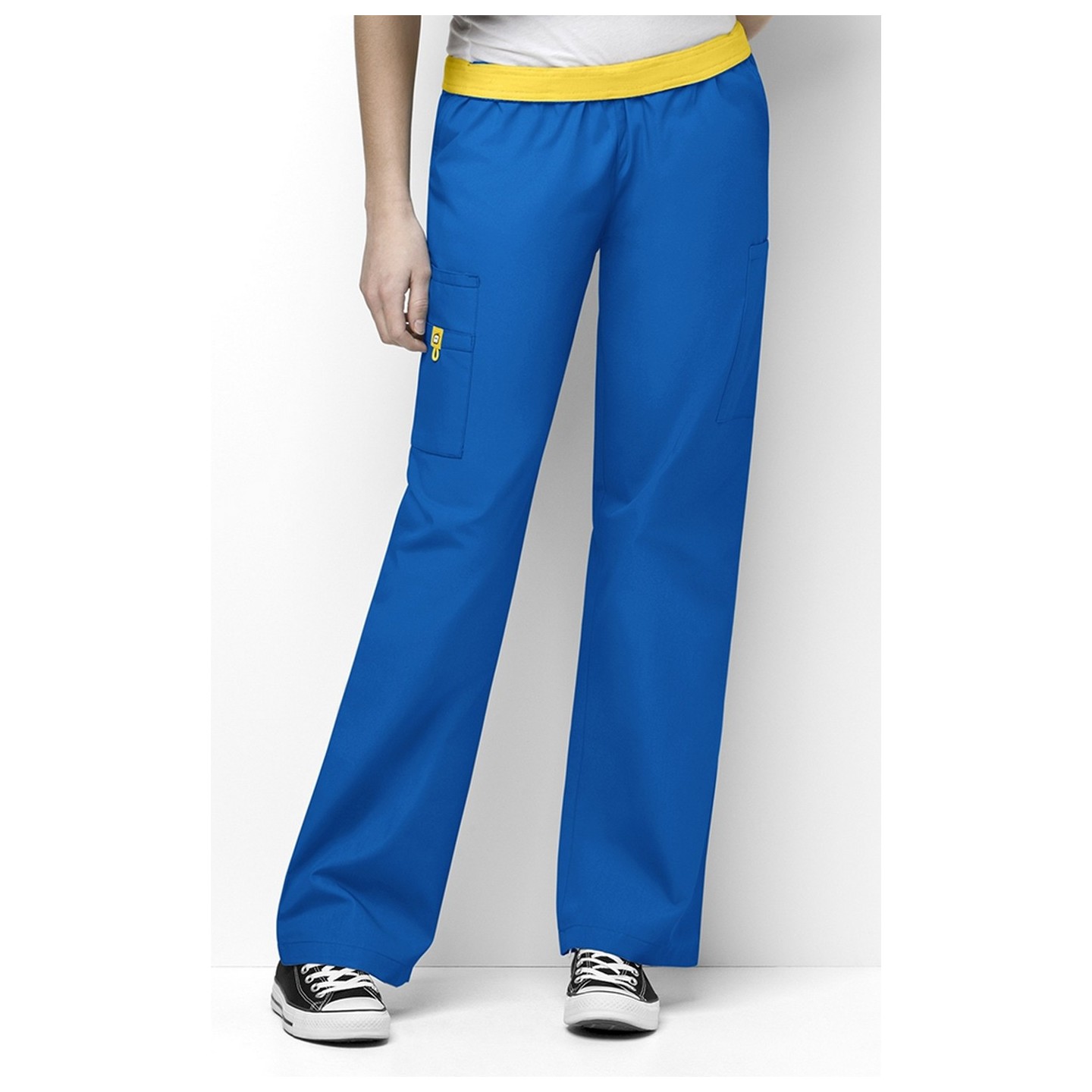 5016 WonderWink Origins Quebec Elastic Waistband Scrub Pants - Royal