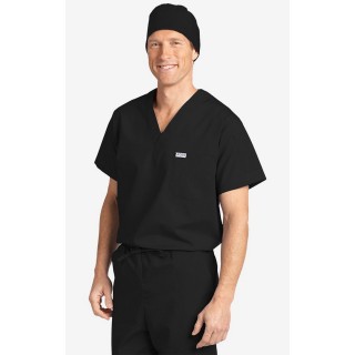 MOBB unisexe à encolure en V Scrub Top (La vue de l'Homme) - Black (BL)