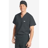 MOBB Unisex V-Neck Scrub Top (Men's View) - Charcoal (CC)