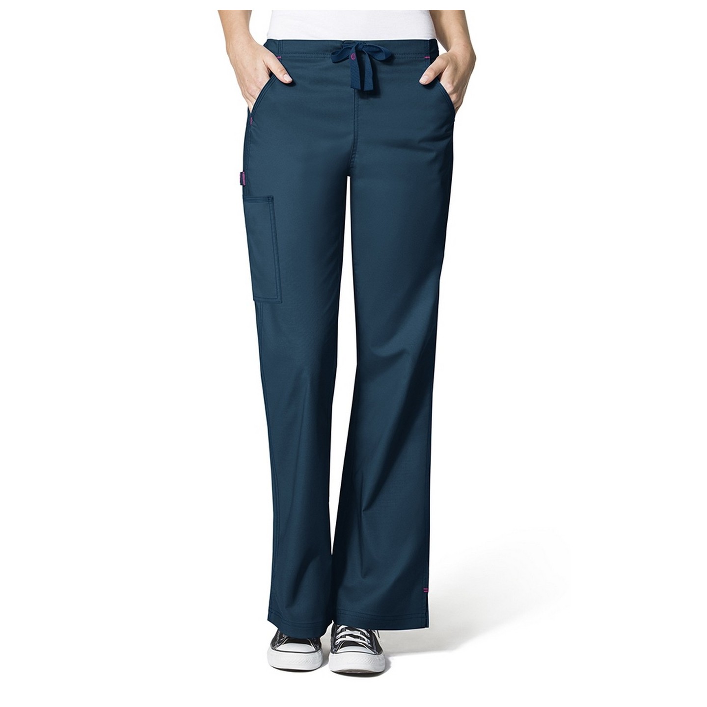 5308 WonderFlex Grace Flare Leg Cargo Scrub Pants - Caribbean