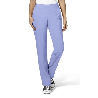 5155 W123 de WonderWink Pantalon double cargo à devant plat pour femmes