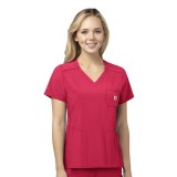 C12110 Carhartt Force® CROSS-FLEX Scrubs - V-Neck Tech Top