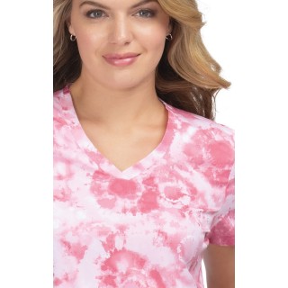 384PR koi Basics Leslie Haut Imprimé - Dreamscape Pink 
