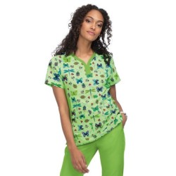 *FINAL SALE 1052PR Planet koi Thea Print Top - Love Bugs