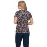 1052PR Planet koi Thea Print Top - Tropical Climate