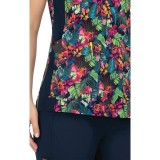 1052PR Planet koi Thea Print Top - Tropical Climate
