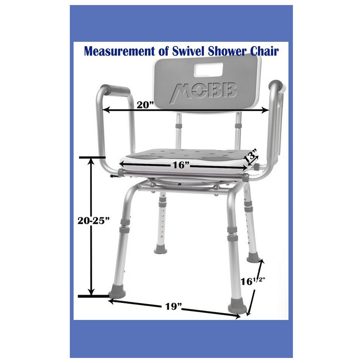 MHSCII - Chaise de douche pivotante 2.0