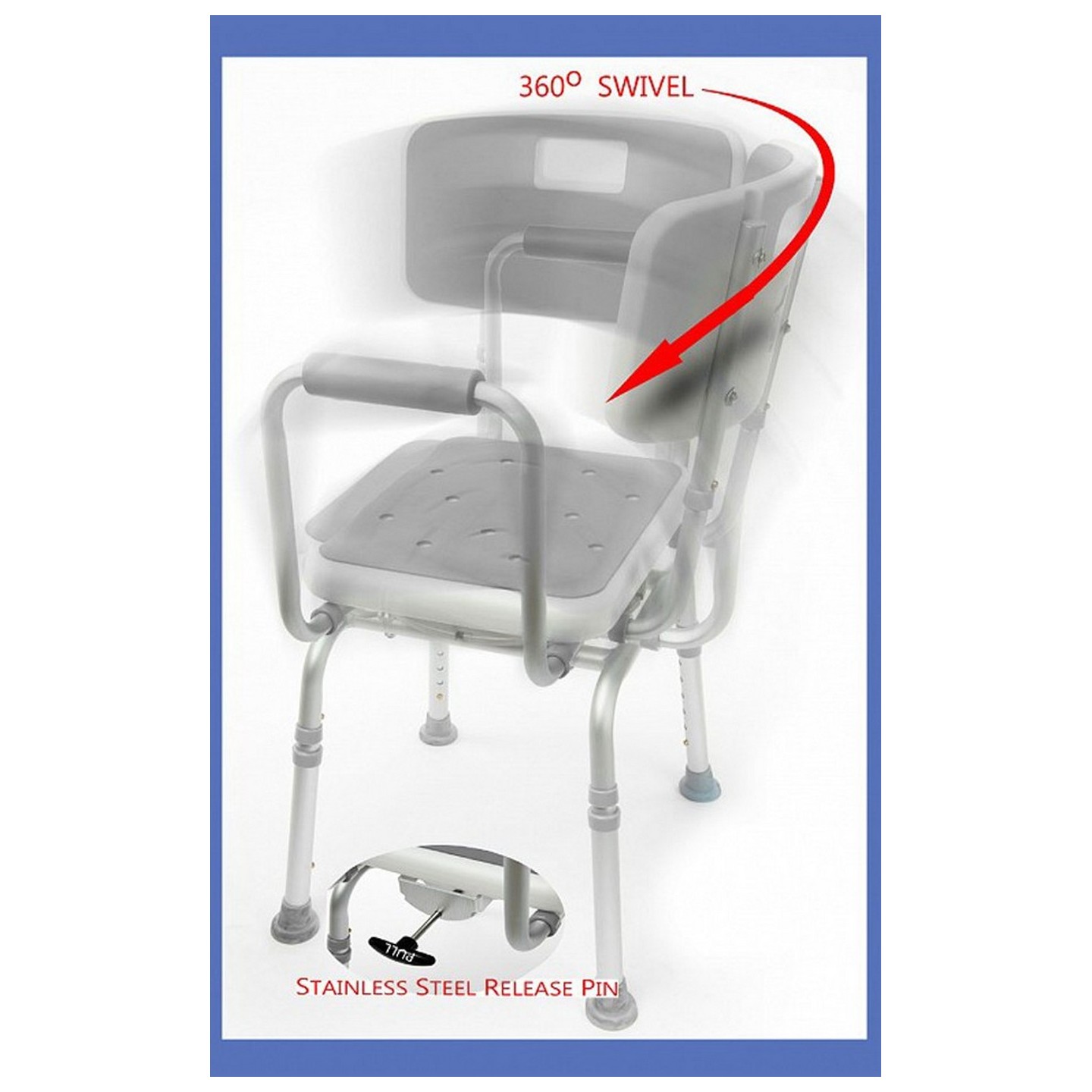 MHSCII - Chaise de douche pivotante 2.0