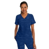 2353 Healing Hands Joy V-Neck Camo Top