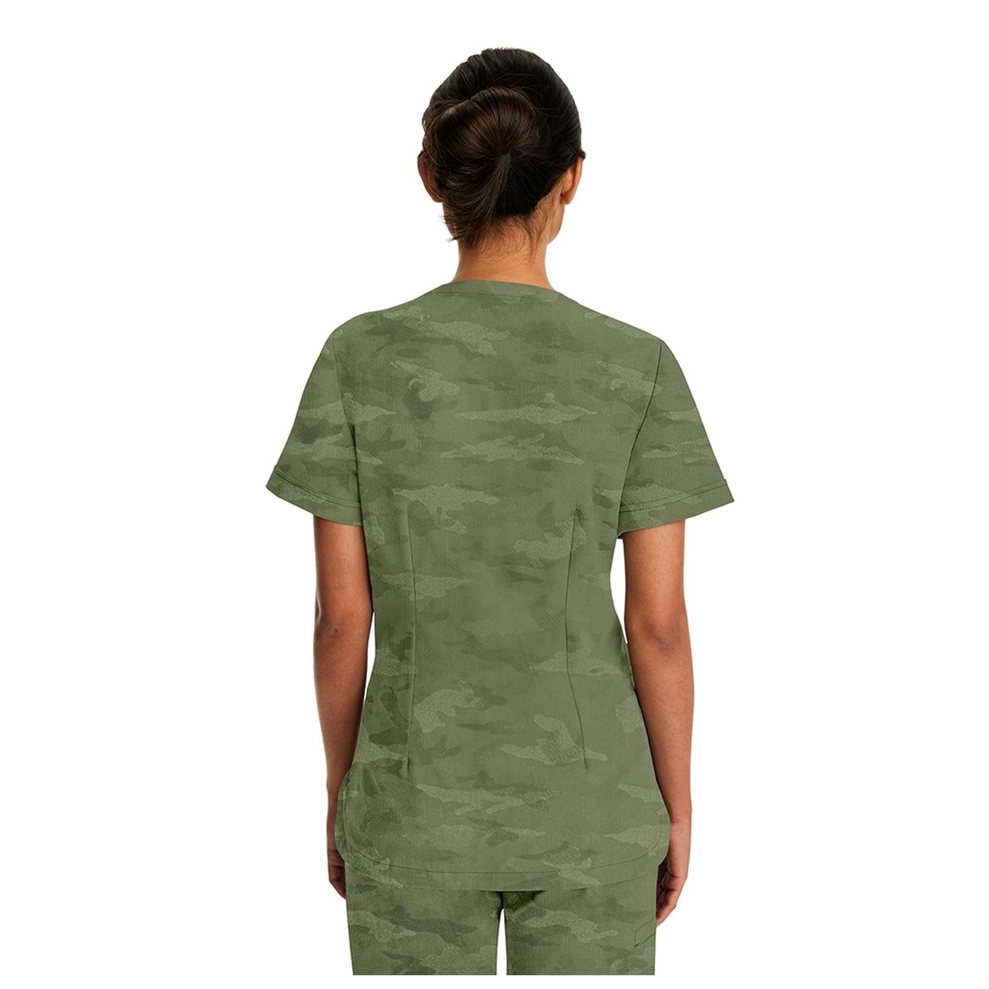 2353 Healing Hands Joy V-Neck Camo Top