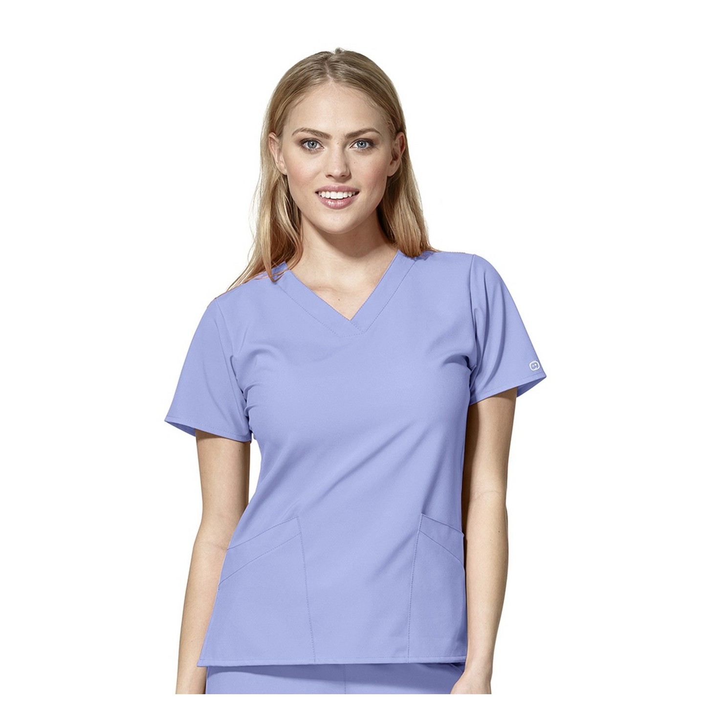 6255 W123 by WonderWink - Women's Basic V-neck Scrub Tops