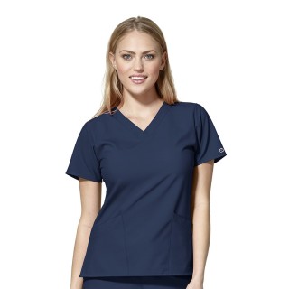 6255 W123 by WonderWink - Women's Basic V-neck Scrub Tops