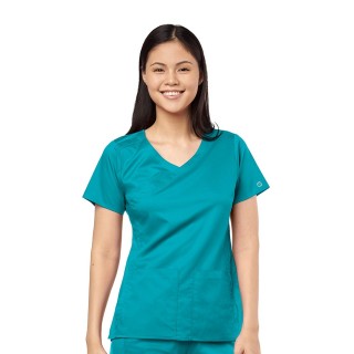 6519 WonderWink PRO Women's 4 Pocket Wrap Top