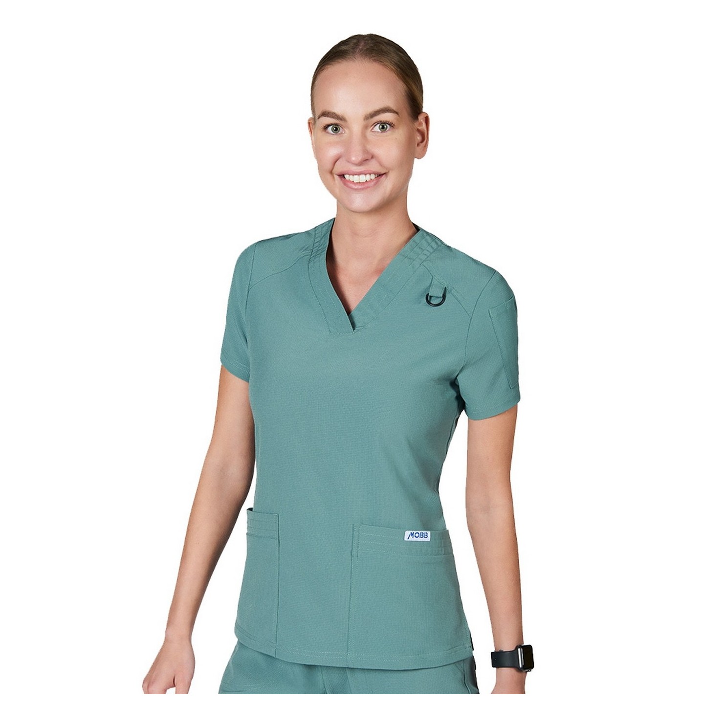 T8010 The DeeDee - Ridiculously Soft Mentality by MOBB - V-neck Top With Three Pockets