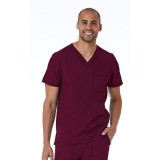 5901 Matrix Pro Men's Contrast Piping V-neck Top