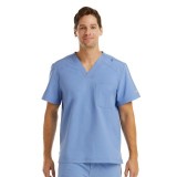 5801 Maevn Momentum Men's Chest Pocket V-Neck Top 