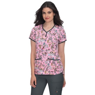 1017TKD Koi Tokidoki  Haut 'Eve'  à col en Y Imprimé - Kawaii Confections