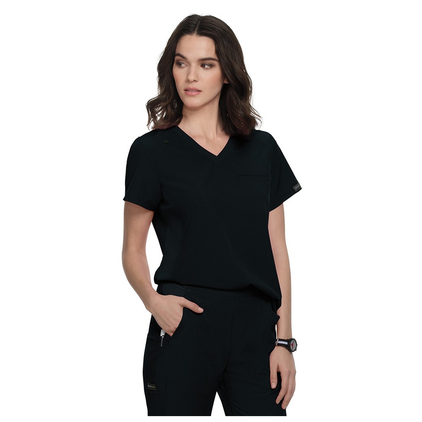 1038 Planet koi Renew V-Neck Scrub Top 