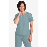 *FINAL SALE 323T Criss Cross Scrub Top by MOBB