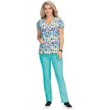 B123PR Betsey Johnson par Koi Haut 'Blossom' à encolure en Y Imprimé - Pineapple Paradise