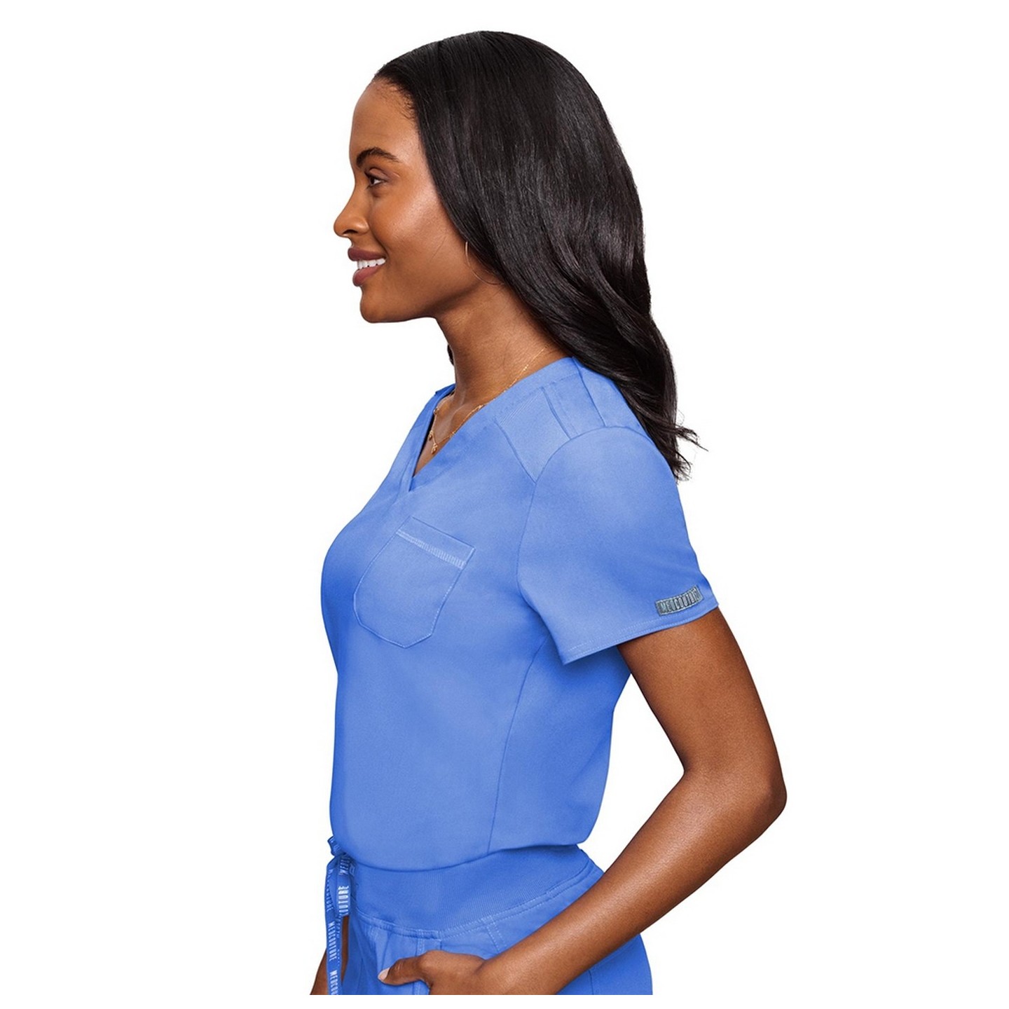 7448 Med Couture Touch Chest Pocket Top