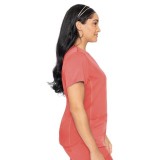 7459 Med Couture Performance Touch V-NECK SHIRTTAIL TOP