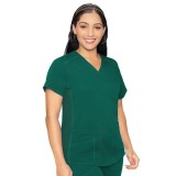 7459 Med Couture Performance Touch V-NECK SHIRTTAIL TOP
