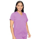 7459 Med Couture Performance Touch V-NECK SHIRTTAIL TOP