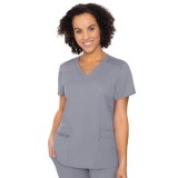 7468 Med Couture Touch V-neck Knit Back Top