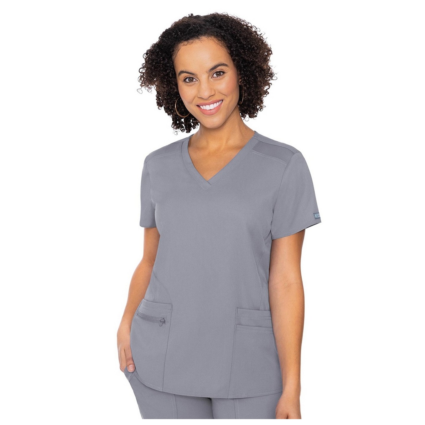 7468 Med Couture Touch V-neck Knit Back Top