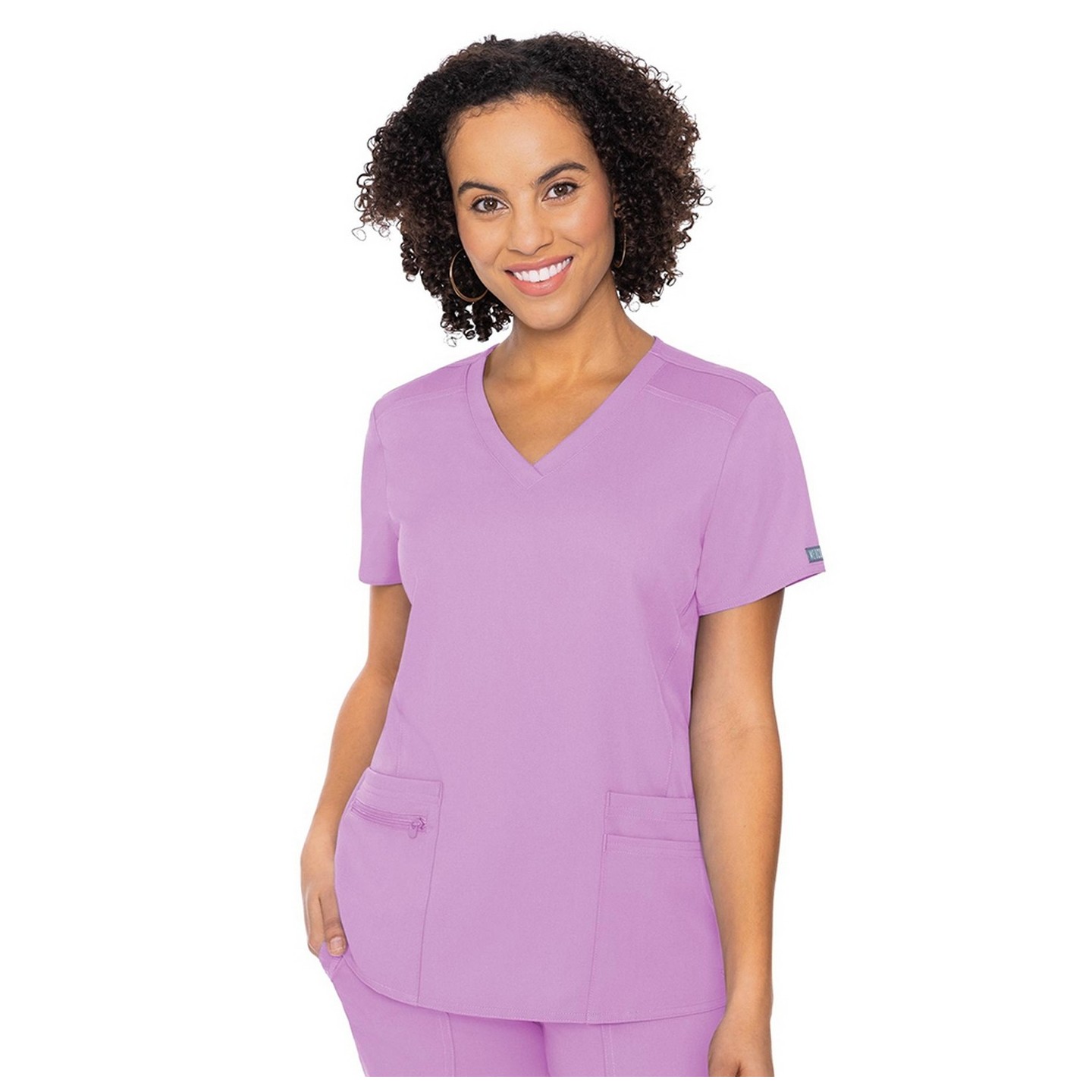 7468 Med Couture Touch V-neck Knit Back Top