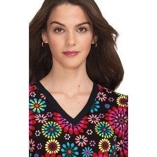F100PR French Bull by Koi Modern Classic Lulu Print Top - Festival