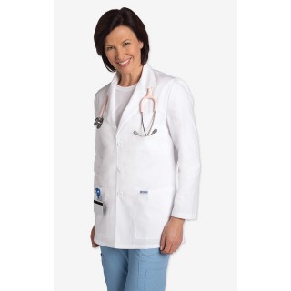 L203 MOBB Unisex Half Length Lab Coat - Women's View