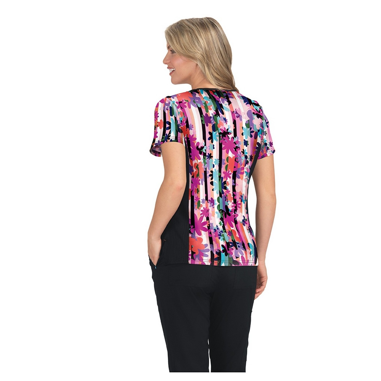 385PR koi Raquel Print Top - Candy Striper