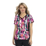385PR koi Raquel Print Top - Candy Striper