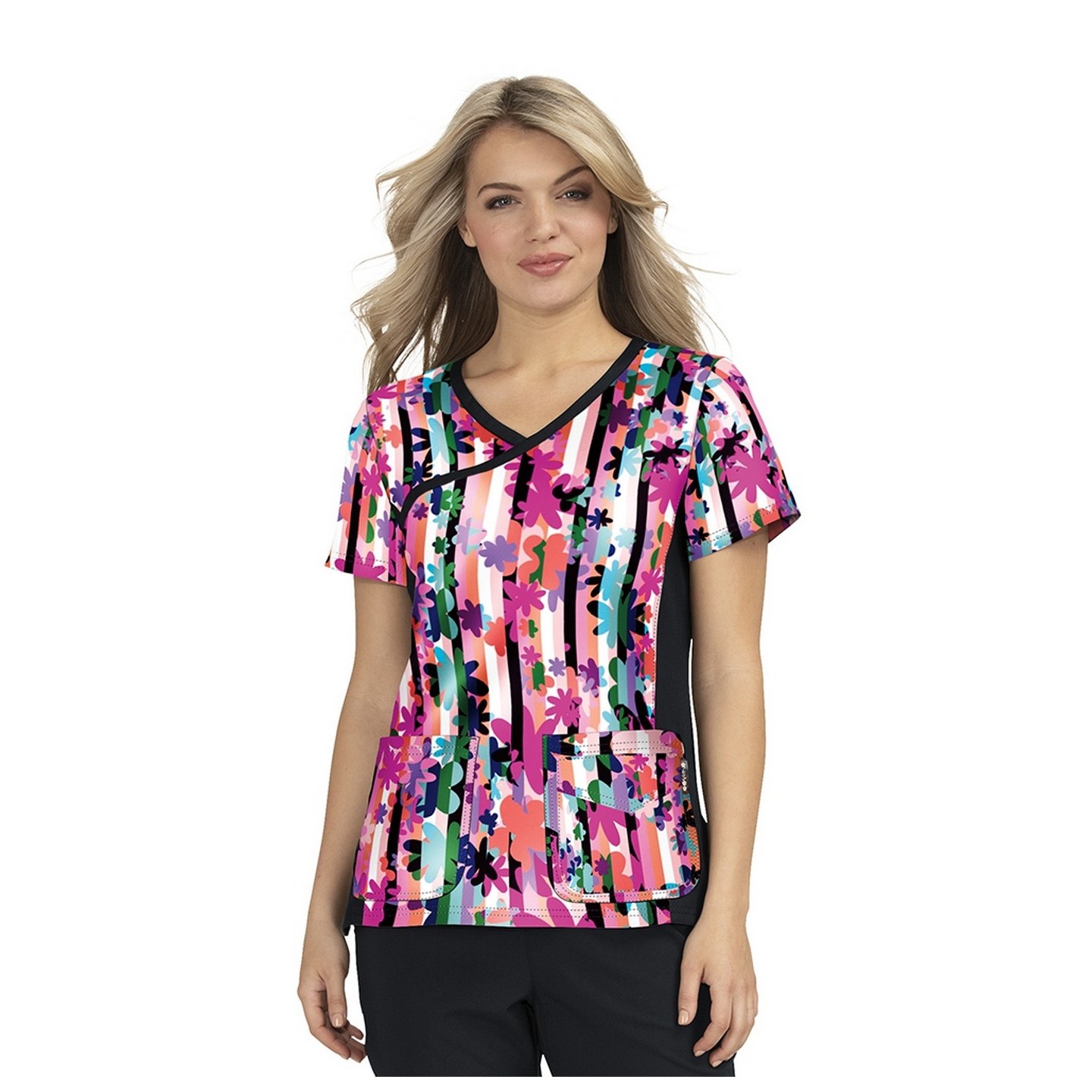 385PR koi Raquel Print Top - Candy Striper