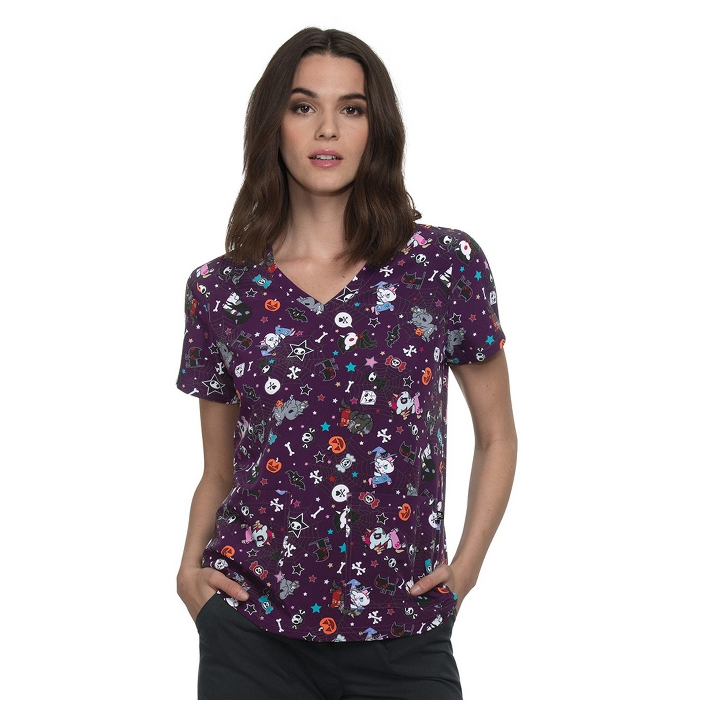 384TKD koi Basics Leslie tokidoki Print Top - Unicorno Halloween