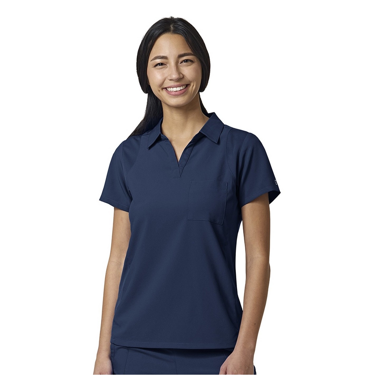 6955 W123 by WonderWink Women's Collar Top