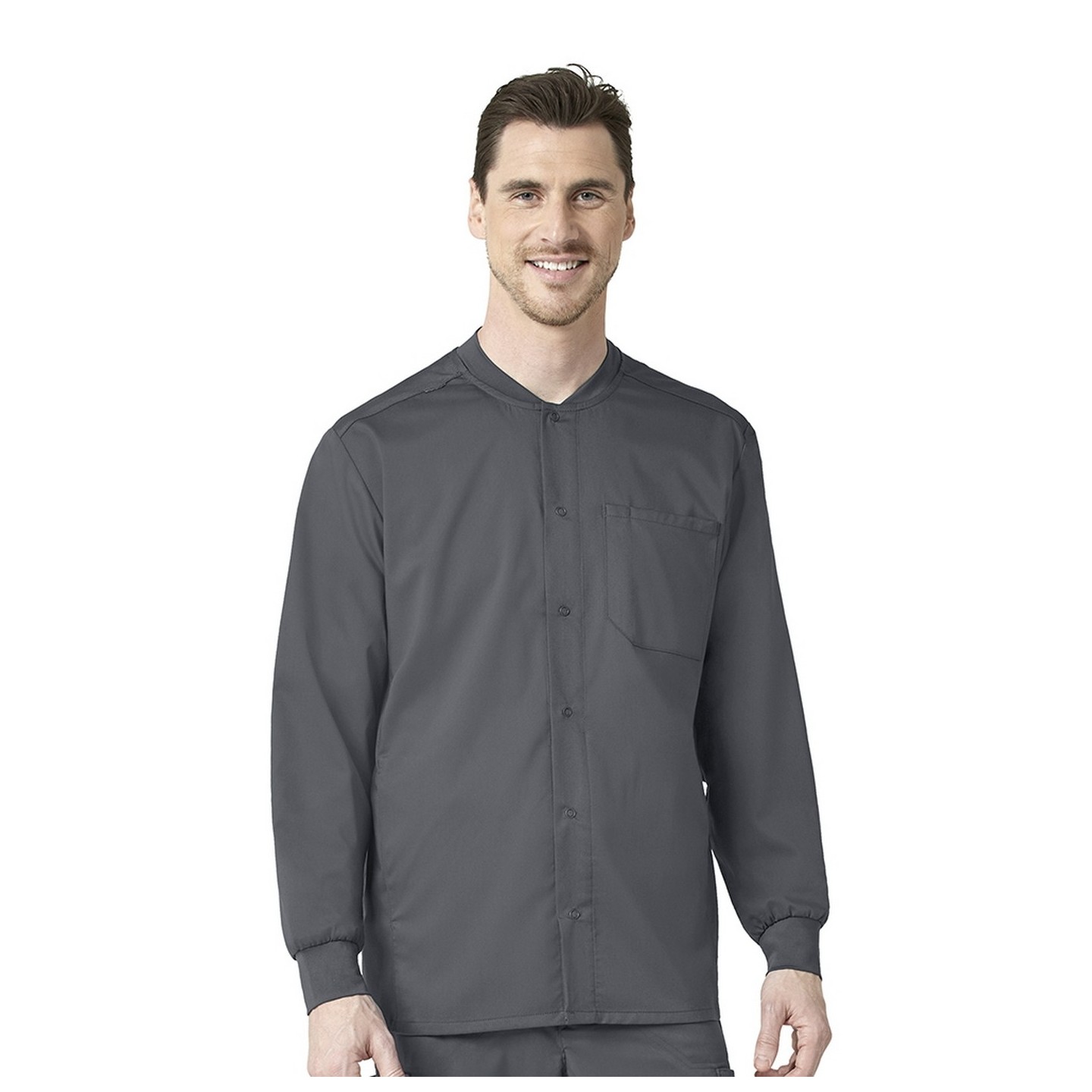 8319 WonderWink PRO Men's Snap Front Warm Up Jacket