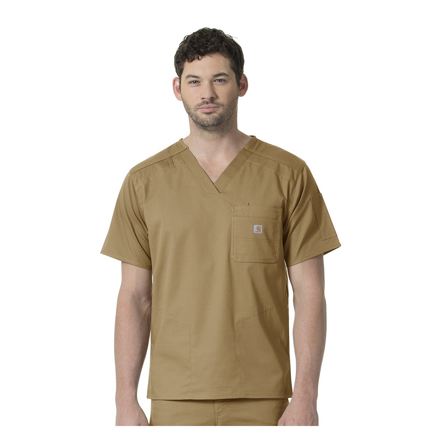 C16418 Carhartt Ripstop Rugged Flex Men's Slim Fit 6 Pocket Scrub Top