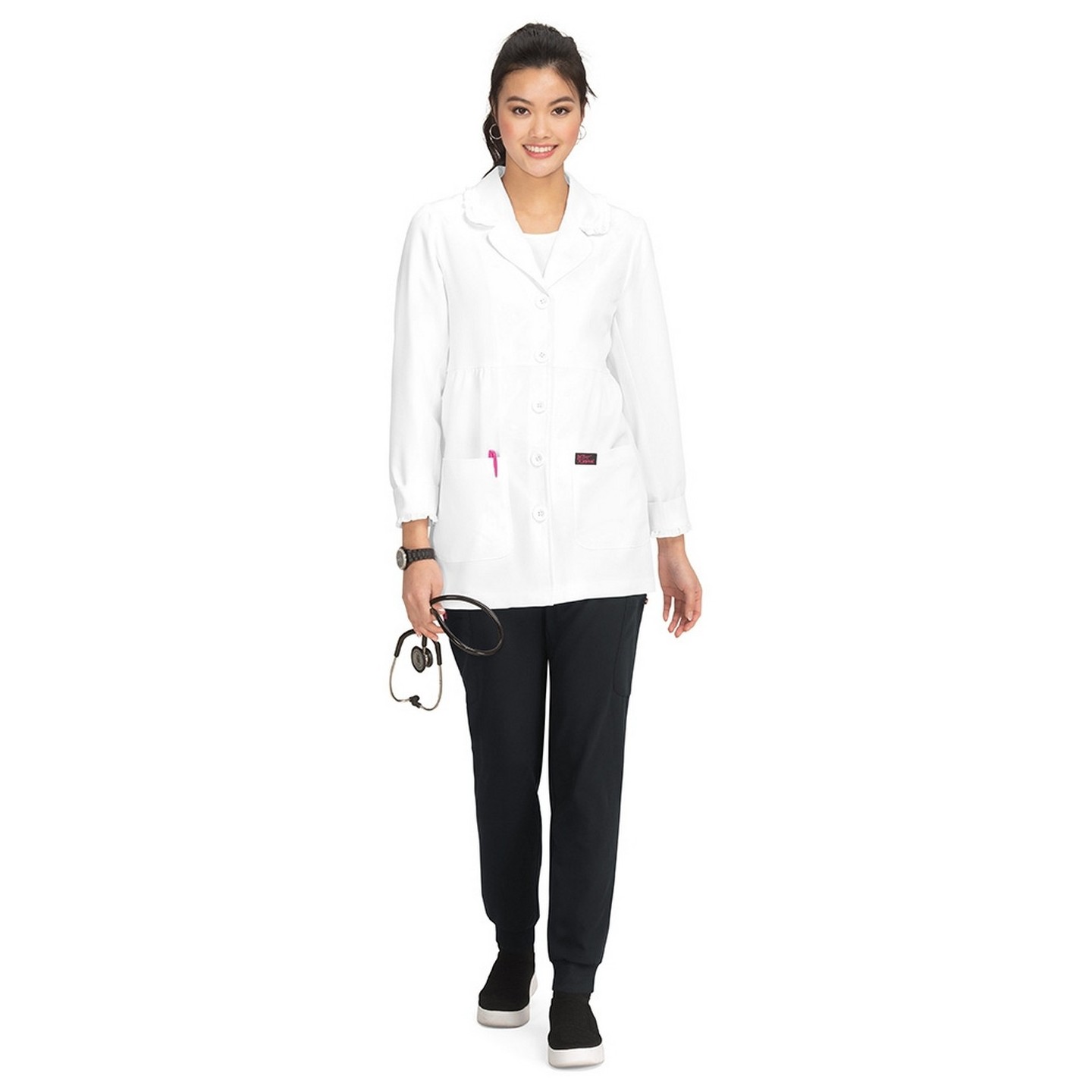 B403 koi Juniper Lab coat by Betsey Johnson