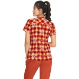 1077PR Planet koi Stella Y-Neck Print Top - Merry and Bright