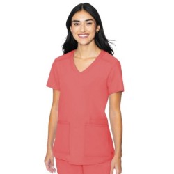 2411 Insight 3 Pocket Scrub Top by Med Couture