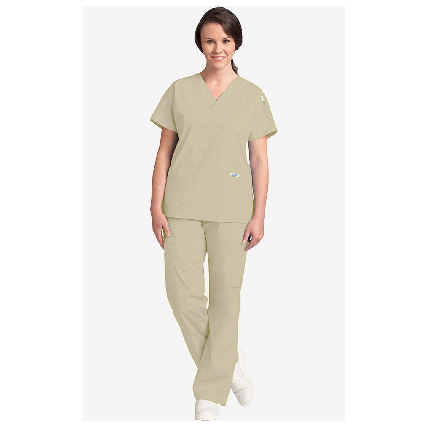 *VENTE FINALE CEIL BLUE 310/307-Petite MOBB Scrub Set Top & Pant