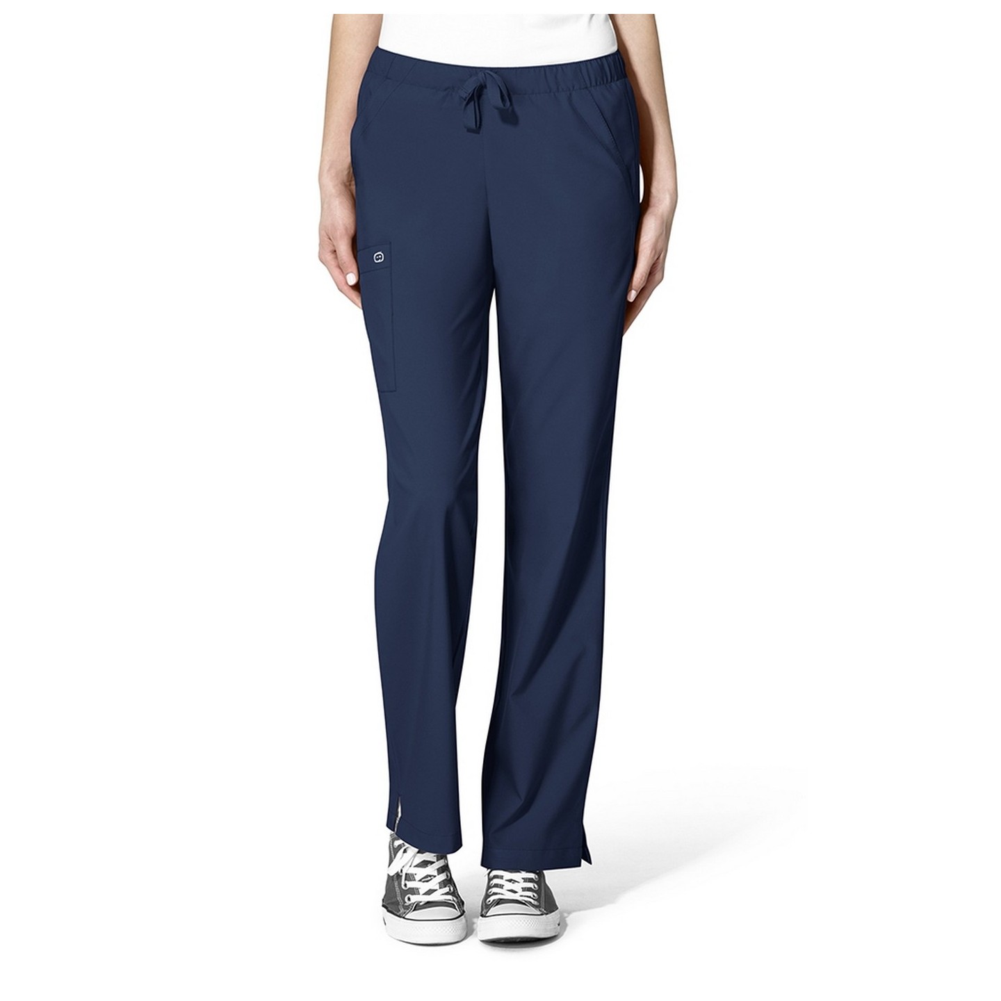 5155 W123 de WonderWink Pantalon double cargo à devant plat pour femmes