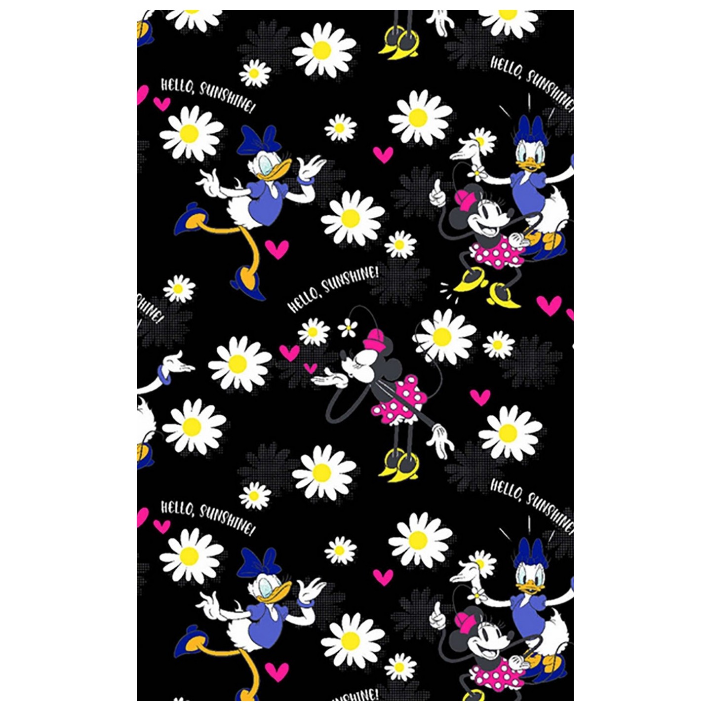 *FINAL SALE TF671 MKUE - Cherokee Licensed Tooniforms V-Neck Top in Hello Sunshine