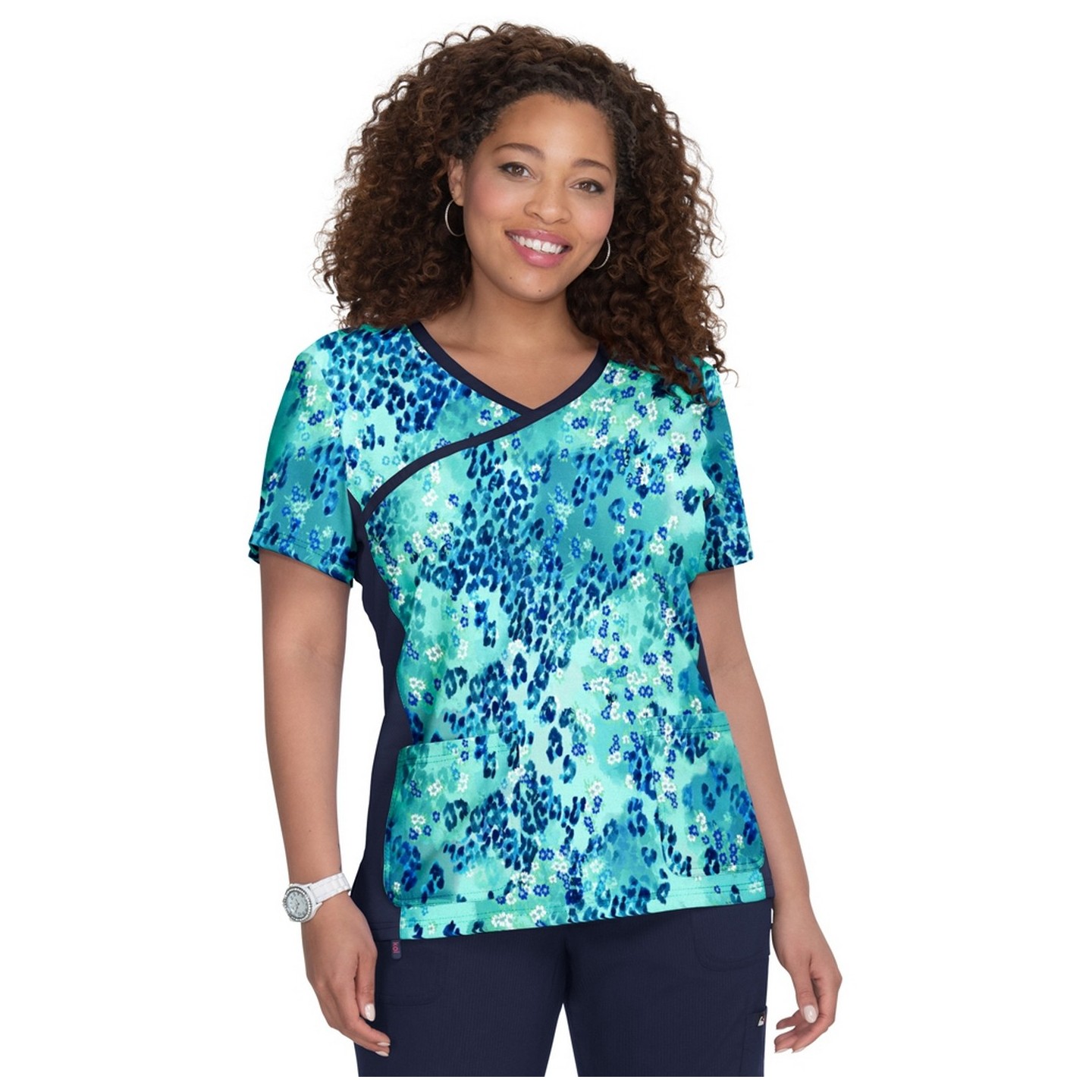 385PR koi Raquel Print Top - Animal Petals