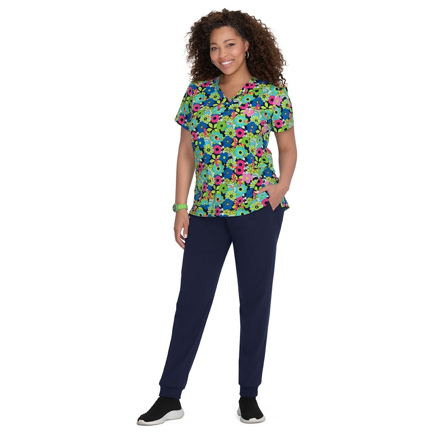 F100PR French Bull par Koi Haut Classique 'Lulu' Imprimé - Sea Horse