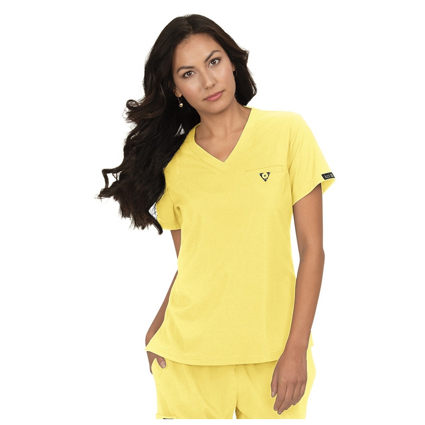 1011 koi Basics Classic V-neck Kade Top 