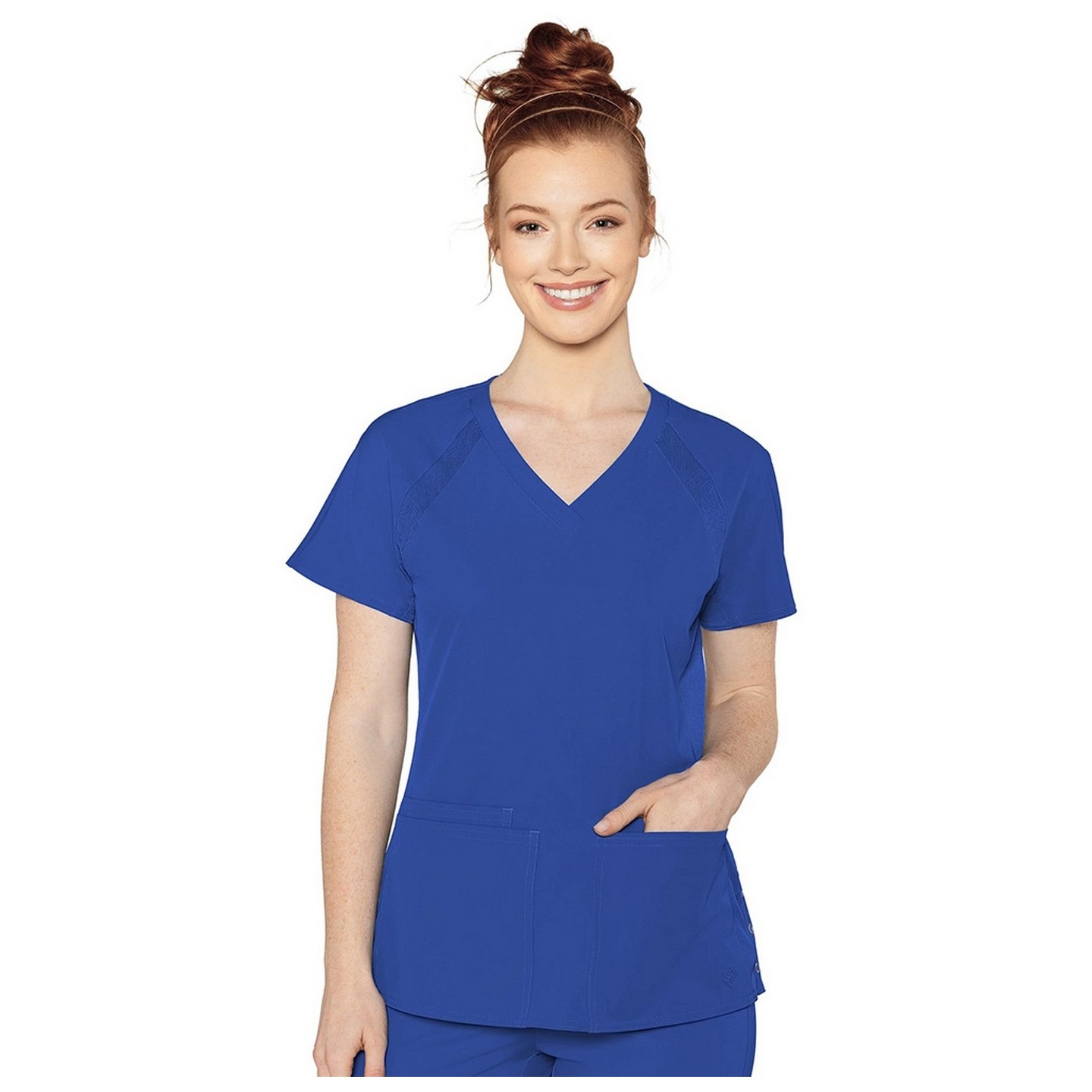8470 Med Couture Peaches Raglan Scrub Top